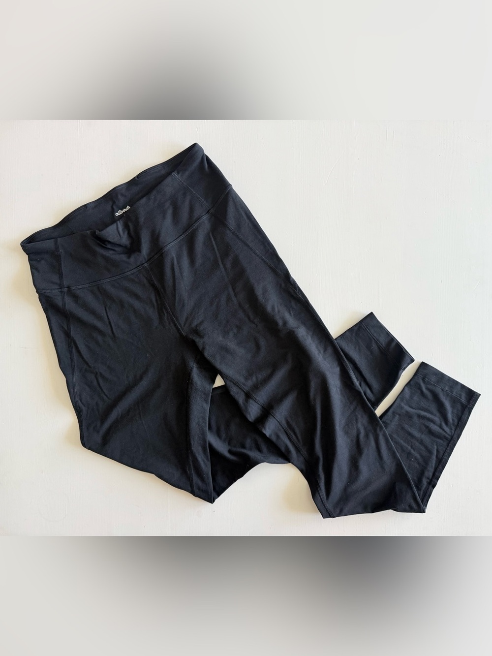 Allbirds Women's High Rise Active black Leggings Medium